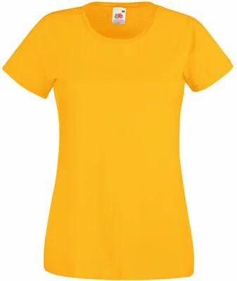 Produktbild von Fruit of the Loom - Lady-Fit Valueweight T - Sunflower - M