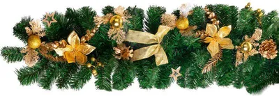 Image de Décoration MagicHome Noël, guirlande, dorée, 200 cm