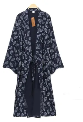 Productafbeelding van Solidchoice - Luxe Katoenen Yukata Robe voor Thuisgebruik