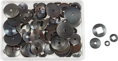 Produktbild von SELVA Zeigerscheibchen für Großuhrwerke schwarz