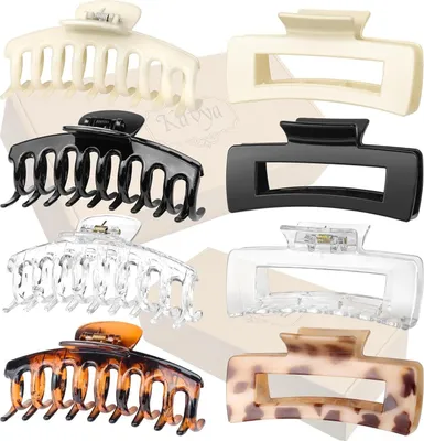 Produktbild von 8er Set Große Haarklammer Damen Rutschfestes Haarstyling Zubehör