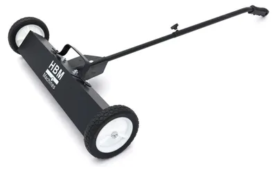 Immagine prodotto di Spazzatrice magnetica asta telescopica, per pavimenti , forza max. 22kg, per la raccolta rapida di residui metallici su qualsiasi superficie Hbm