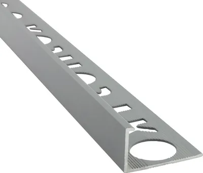 Produktbild von Alu L-Profil Fliesenschiene Fliesenprofil grau matt L270cm 10mm