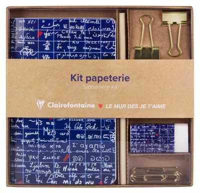 Produktbild von Clairefontaine 3x Le Mur des Je t'aime, Schreinset - 116328C