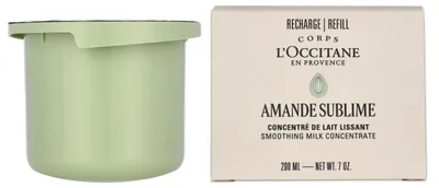 Produktbild von L'Occitane Almond (Amande) Milk Concentrate Refill, Frauen, 200 ml, Milch, Glättend, Behälter, AQUA/WATER/EAU - COCO-CAPRYLATE/CAPRATE - CAPRYLIC/CAPRIC TRIGLYCERIDE - GLYCERIN - METHYLSILANOL...