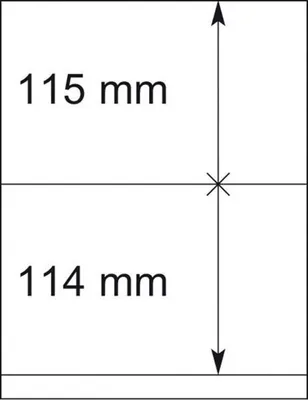 Produktbild von Lindner 802208P T-Blanko-Blätter - 10er-Packung