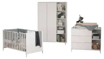 Produktbild von Babyzimmer-Set - Kreideweiß Nachbildung - 3-teilig
