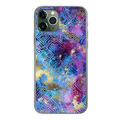 Produktbild von MuchoWow® Handyhülle Schutzhülle Hülle für iPhone 11 Pro Marmor - Farbe - Geometrische Formen Silikon Softcase Handy Hülle - Handy