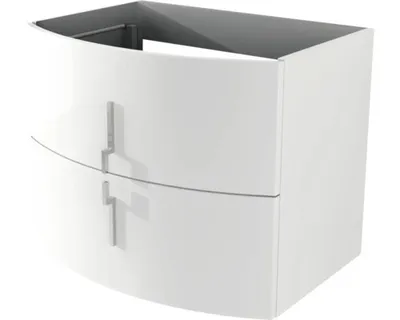 Produktbild von Waschtischunterschrank Baden Haus Sting 69 cm weiß hochglanz montiert