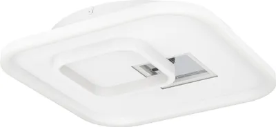 Zdjęcie produktu dla TIRIOLO lampa ścienna/sufitowa Oświetlenie lampy - dł. 38 x szer. 38 x wys. 6 cm - biały, srebrny - IP20