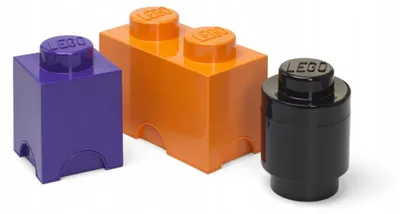 Immagine prodotto di Scatole LEGO® Multi-Pack 3 pezzi - viola, nero, arancione