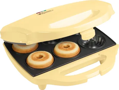 Produktbild von Bestron Gugelhupf Maker, Waffeleisen für 6 Gugelhupf, Sweet Dreams, Antihaftbeschichtung, 900 Watt, Farbe: Gelb