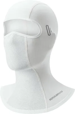 Produktbild von ROCKBROS Sturmhaube Kühlende Balaclava Gesichtsmaske UPF 50+ für Damen Herren Atmungsaktiv Sommer für Outdoor Sports Radfahren Motorrad, Hellgrau