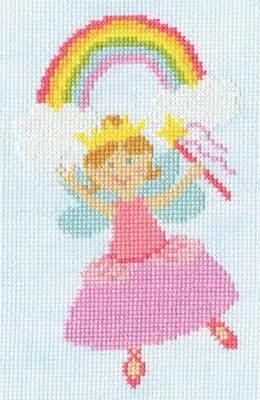 Zdjęcie produktu dla Zestaw do haftu krzyżykowego Bothy Threads "The Fairy Tale", wzór do liczenia, JUMP4, 10x16cm