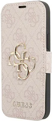 Produktbild von Guess Gubkp13X4Gmgpi Iphone 13 Pro Max 6,7 Różowy/Rosa Buch 4G Großes Metall Logo Gubkp13X4Gmgpi Iphone 13 Pro Max 6,7 Różowy/Rosa Buch 4G Großes Metall Logo