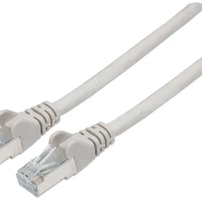 Produktbild von Intellinet Premium Netzwerkkabel, Cat6a, S/FTP, 100% Kupfer, Cat6a-, LS0H, RJ45-Stecker/RJ45-Stecker, 10,0 m, grau, 10 m, Cat6a, S/FTP (S-STP), RJ-45, RJ-45, Grau