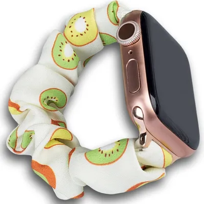Produktbild von Stoffarmband für Apple Watch 42 / 44 / 45 mm Armband Gummiband - Kiwi