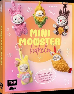 Produktbild von Schlüsselanhänger häkeln: Mini-Monster für Labubu-Fans