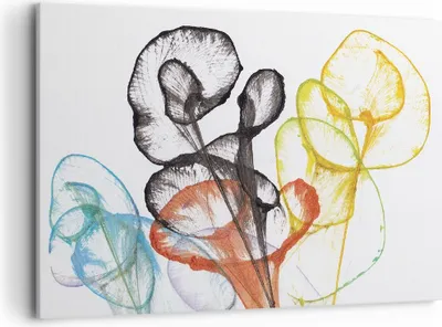 Produktbild von Bild auf Leinwand - Leinwandbild - Einteilig - Blumen Abstraktion Surrealismus - 100x70cm - Wand Bild - Wanddeko - Wandbilder - Leinwanddruck - Bilder - Wanddekoration - Leinwand bilder AA100x70-4444