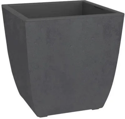 Image de EDA 013690 G.ANT SX EDA Jardinière BASALT Diva, carrée, 435 mm, anthracite