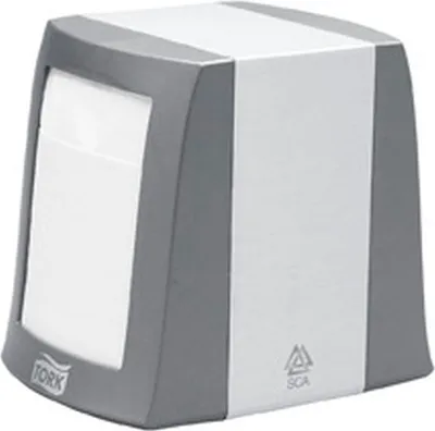Produktbild von Serviettenspender für Spender-Servietten 25x30cm (N2-System) Alumiunium/Kunststoff grau Packung mit 4 Stück