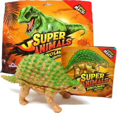Produktbild von DeAgostini Super Animals - Dinosaurs Edition - Sammelfigur Dino - Figur 10. Nodosaurus Textilis