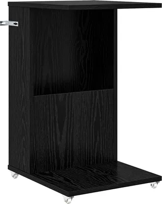 Immagine prodotto di Tavolo laterale Rovere Nero 40 x 35 x 60 cm Legno multistrato