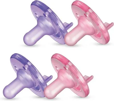 Immagine prodotto di Ciuccio Soothie - rosa - viola - 0-3 mesi - 4 pezzi