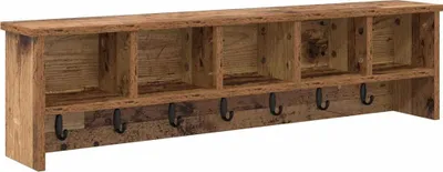 Obrázok produktu pre vidaXL Nástenný nočný stolík s policou z recyklovaného dreva 100 x 16 x 26 cm