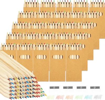 Produktbild von Buntstifte Set, 20 Packungen Kleine Buntstifte mit je 6 Buntstiften