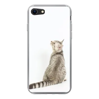 Produktbild von MuchoWow® Handyhülle Schutzhülle Hülle für iPhone 8 Katze - Haustiere - Fell Silikon Softcase Handy Hülle - Schutzhaube