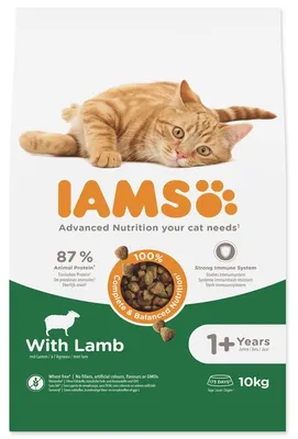 Produktbild von Trockenfutter Iams for Vitality Für Erwachsene Katzen Mit Lammfleisch 10kg
