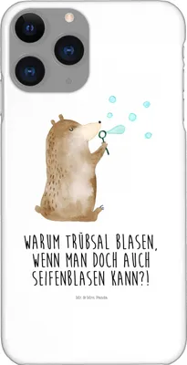 Produktbild von Mr. & Mrs. Panda Iphone 11 Pro Handyhülle Bär Seifenblasen - Weiß - Geschenk, Teddy, Premium Kunststoff, Lustig Sein Glücklich Traurig Happy, Handy Case