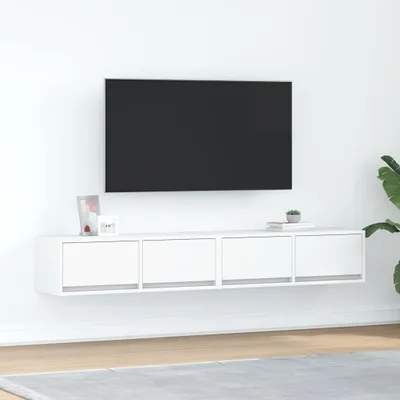 Produktbild von vidaXL TV-Schränke 2 Stk. Weiß 80x31x25,5 cm Holzwerkstoff