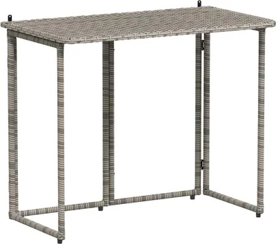 Obrázek produktu pro vidaXL Skládací zahradní stůl šedý 90x51x75 cm poly ratan