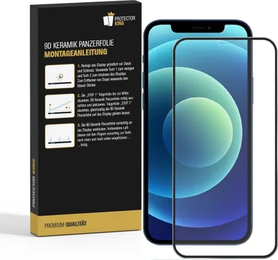 Produktbild von 6x 9D Keramik für iPhone 11 Pro Max FULL-COVER Panzerfolie Displayschutz Panzerschutz Schutzfolie Displayfolie Folie ANTI-SHOK ANTI-BRUCH-ANTI-STOß
