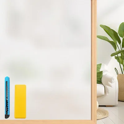 Produktbild von Fensterfolie – Milchglasfolie, blickdicht – Sichtschutz für Glasflächen – 44,5 x 200 cm