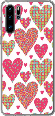 Produktbild von MuchoWow® Handyhülle Schutzhülle Hülle für Telefoonhoesje Huawei P30 Pro Mädchen - Herz - Liebe - Muster - Mädchen - Kinder - Kinder - Kind Silikon Softcase Handy Hülle - Schutzdeckel