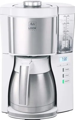 Obrázek produktu pro Melitta 1025-17, Kávovar na překapávanou kávu, 1,25 l, 1080 W, Stříbrná, Bílá