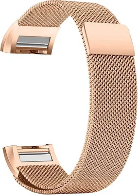 Produktbild von Armband für Ihre Fitbit Charge 3 & 4 Ersatzarmband Edelstahl fein gewebtes Milanaise ROSEGOLD ROSÉ GOLD Magnetverschluss