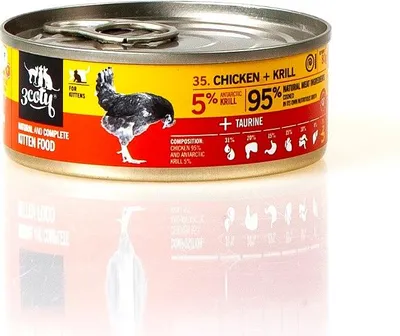 Immagine prodotto di 3Coty CRILL DI POLLO per gattini 80 g