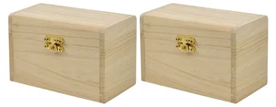 Produktbild von Schatztruhe aus Holz zum Bemalen