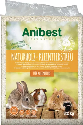 Produktbild von Anibest Kleintierstreu, 100% natürliche Einstreu für Kaninchen, Hamster, Meersch