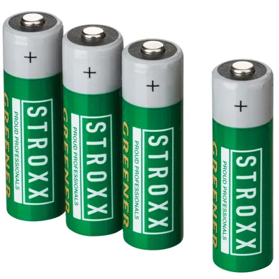 Produktbild von Stroxx wiederaufladbare AA Batterien 2600 mAh 4er Set für langanhaltende Energie