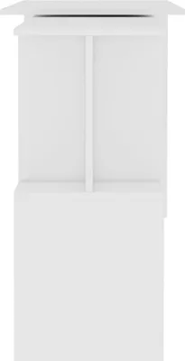 Zdjęcie produktu dla The Living Store Biurko narożne białe 200x50x76 cm materiał drewnopochodny