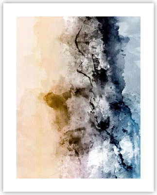 Produktbild von Poster - Poster ohne Rahmen - Abstraktion Wolken Berge - 40x50 cm - Wand Bild - Wanddeko - Wandbilder - Kunstposter - Wandposter - Bilder - Kunstdruck - Wanddekoration - Wandbild - P2XPA40x50-4894
