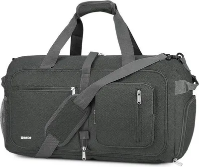 Produktbild von Famanu Reisetasche 40 - 85 Liter mit Schuhfach - Grau 40 l