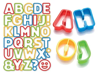 Produktbild von Ausstechformen Buchstaben DELÍCIA KIDS, 34 St.