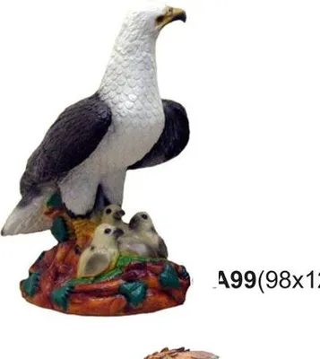 Obrázek produktu pro USA Orel Sokol Abstraktní Moderní socha Figurka Dravý pták Zahradní dekorace 46cm Nový