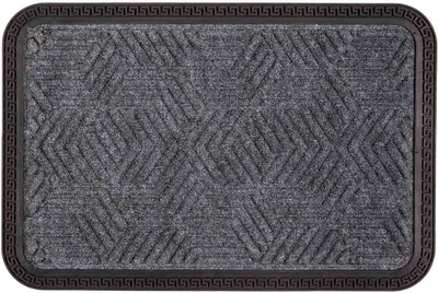 Produktbild von Astra Fußmatte für Innen & Außen BORDER STAR Dunkelgrau 50 x 80 cm